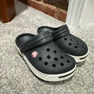 CROCS Kids Black and White Water Shoes